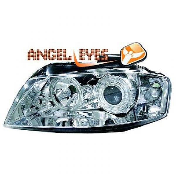AUDI A3 03-08 Frontlykter Chrome