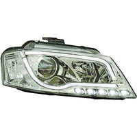 AUDI A3 08-12 Frontlykter Klarglass Chrome