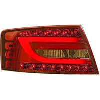 AUDI A6 04-08 Baklykt LEDer LIGHT BAR DESIGN Rød-Røykgrå