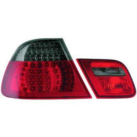BMW 3 E46 99-01 Baklykter LED Rød-svart
