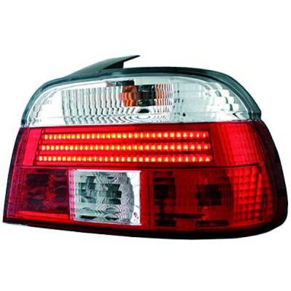 BMW 5 E39 95-00 Baklykter Rød-Hvit LED-list
