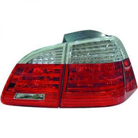 BMW 5 E61 STV 03-07 Baklykter LED rød-chrome