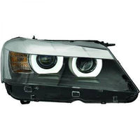 BMW X3 F25 10-14 Frontlykter 3D LED Klarglass/Svart