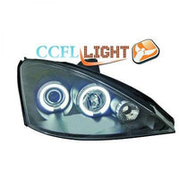 FORD FOCUS 98-01 Frontlykter CCFL Angel Eyes Svart