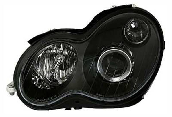 MB C W203 00-04 Frontlykt Xenon Svart Facelift-look