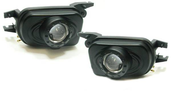 MB C W203 00-04 Tåkelykter 3D Svart