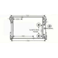 MB C W204 07-11 Radiator Aut