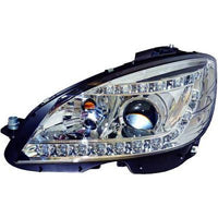 MB C W204 07-11 Frontlykter Xenon LED TFL Chrome