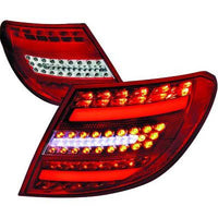 MB C W204 4D 07-11 Baklykter Chrome
