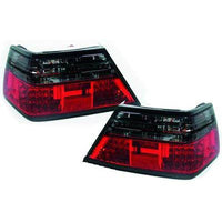 MB E W124 85-95 Baklykter LED Rød-svart