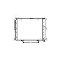 MB E W124 90-95 Radiator 200D 250D