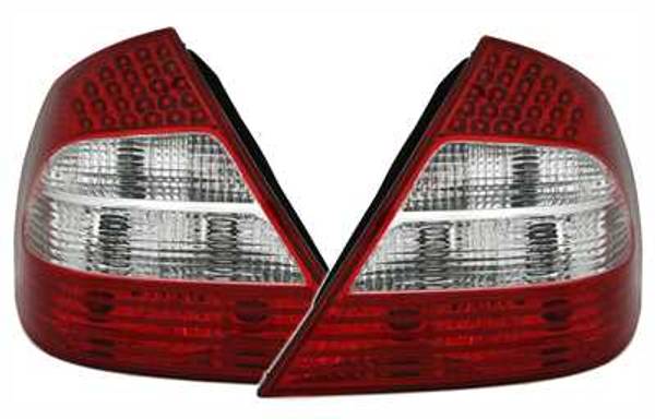 MB E W211 02-06 Baklykter LED Rød-hvit