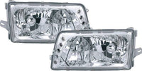 MB S W126 80-91 Frontlykter Klarglass Chrome
