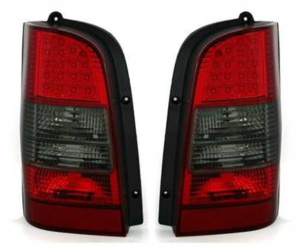 MB VITO W638 95-03 Baklykter LED Rød-svart