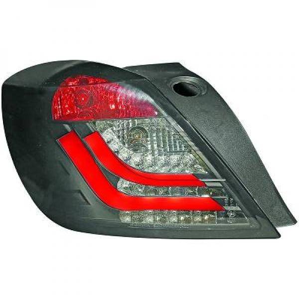 OPEL ASTRA H 04-07 Baklykter LED Klarglass/Sotet-Svart