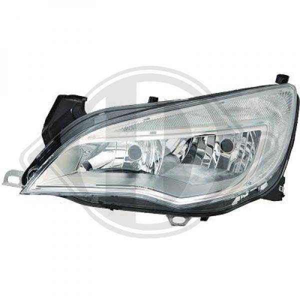 OPEL ASTRA J 09-12 Frontlykt Chrome Hella Venstre