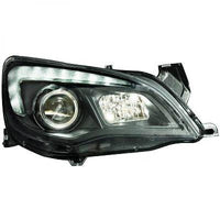 OPEL ASTRA J 09-15 Frontlykter H7/H1 LED Klarglass-svart