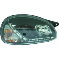 OPEL CORSA B 93-00 Frontlykter Dragon Lights Svart