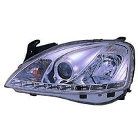 OPEL CORSA C 00-06 Frontlykter Dragon Lights Chrome