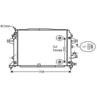 OPEL ZAFIRA B 05-11 Radiator 1.7/1.9/2.0