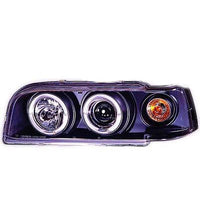 VOLVO 850 840 91-97 Frontlykter Angel Eyes Svart