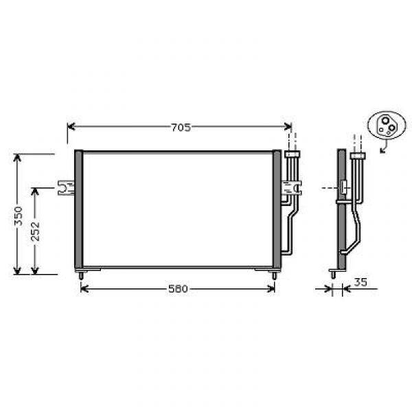 VOLVO S40 V40 96-00 Kondensator AC Manuell