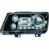 VW BORA 98-05 Frontlykter LED Svart