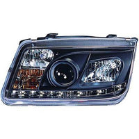 VW BORA 98-05 Frontlykter R87 LED Svart