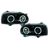 VW GOLF III 91-97 Frontlykter Klarglass Chrome CCFL