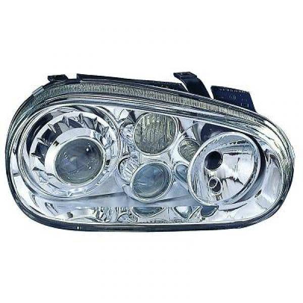 VW GOLF IV 98-03 Frontlykter R32-look Chrome