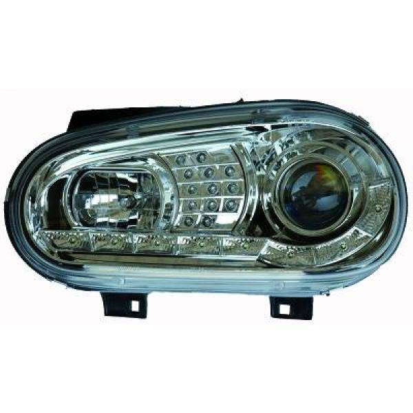 VW GOLF IV 98-03 Frontlykter LED-blink Chrome