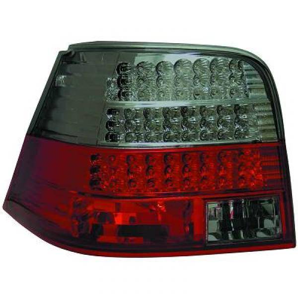 VW GOLF IV 98-03 Baklykter LED Rød-svart
