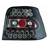 VW GOLF IV 98-03 Baklykter LED Klarglass Svart