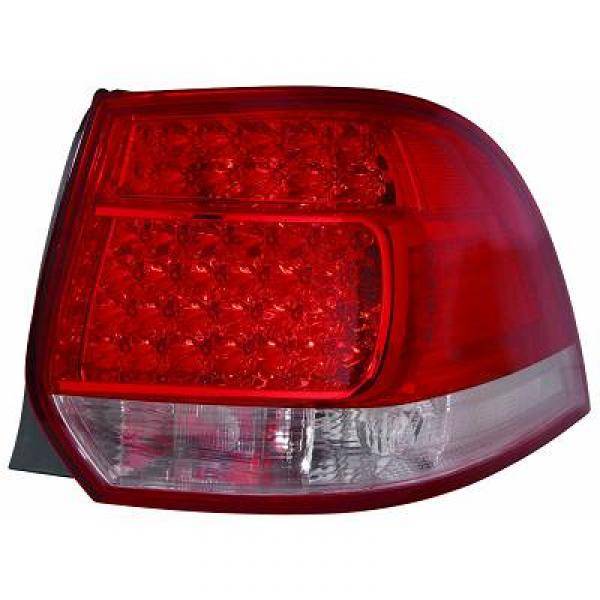 VW GOLF V STV 07-13 Baklykter LED Rød-hvit