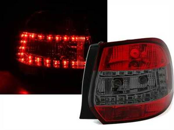 VW GOLF V STV 07-13 Baklykter LED Rød-sotet