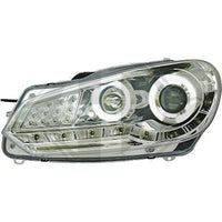 VW GOLF VI 08-12 Frontlykter LED Chrome