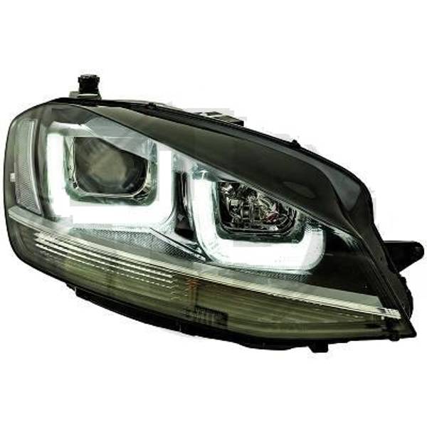 VW GOLF VII 12-17 Frontlykter LED Chrome