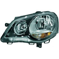 VW POLO IV 05-09 Frontlykt Hella Svart Venstre
