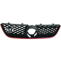 VW POLO IV 05-09 Grill Svart-Rød