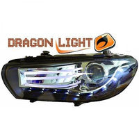 VW SCIROCCO III 08-14 Frontlykter LED Klarglass-Svart