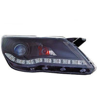 VW TIGUAN I 07-11 Frontlykter LED Svart