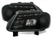 VW TOURAN I 03-06 Frontlykter LED Svart