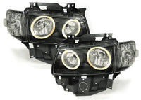 VW T4 CARA/MULTI 96-03 Frontlykter Angel Eyes Svart