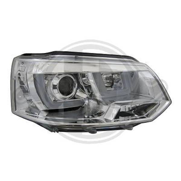 VW T5 09-15 Frontlykter 3D-LIGHT BAR Chrome